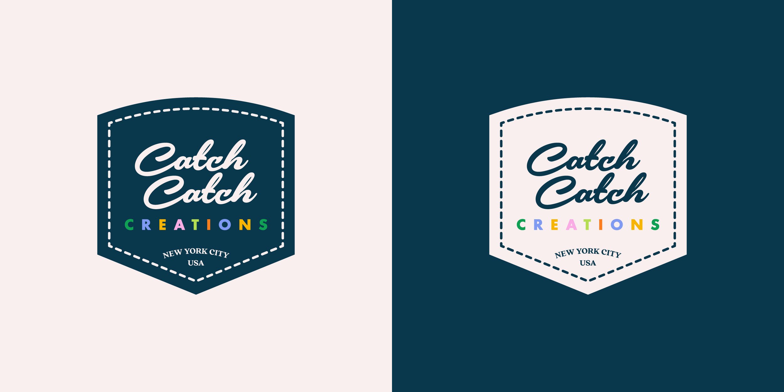 CatchCatch Creations sporty badge logos.