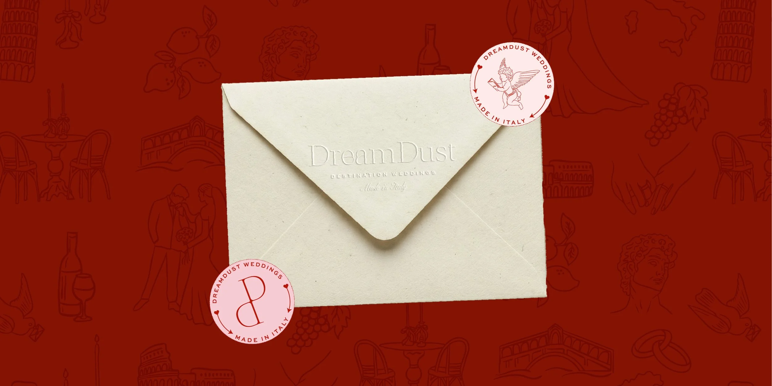 DreamDust Destination Weddings logo design