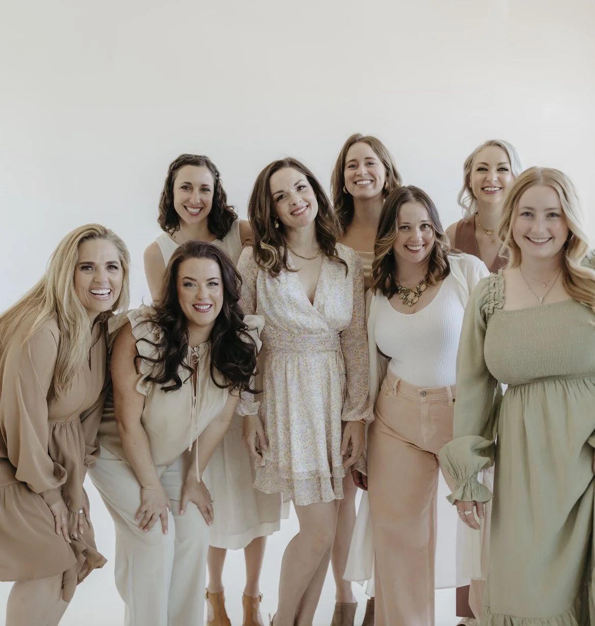 Best Birth Support winning doula team in neutral tones against a white wall.