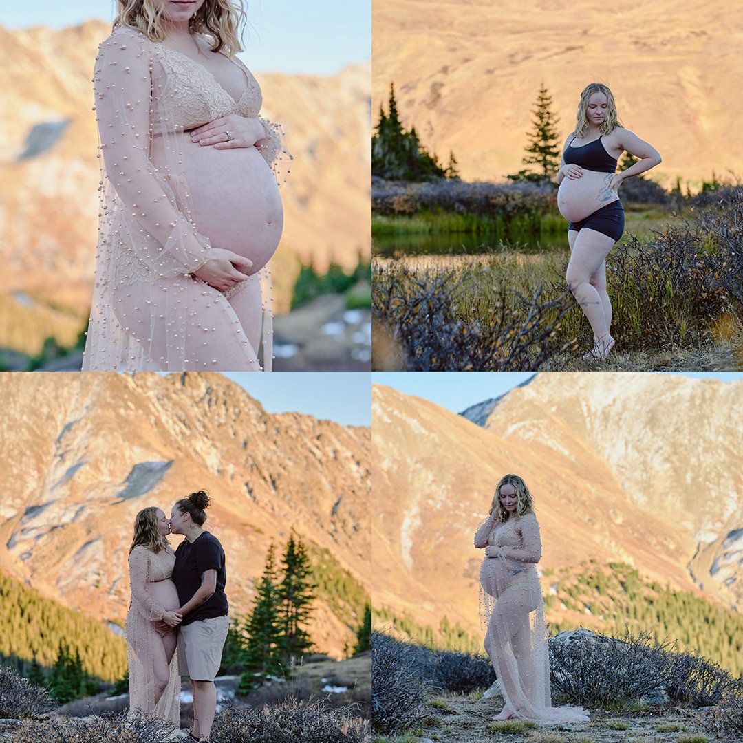 Outdoor Colorado Maternity Photographer shooting pregnancy portraits outside Denver, CO
