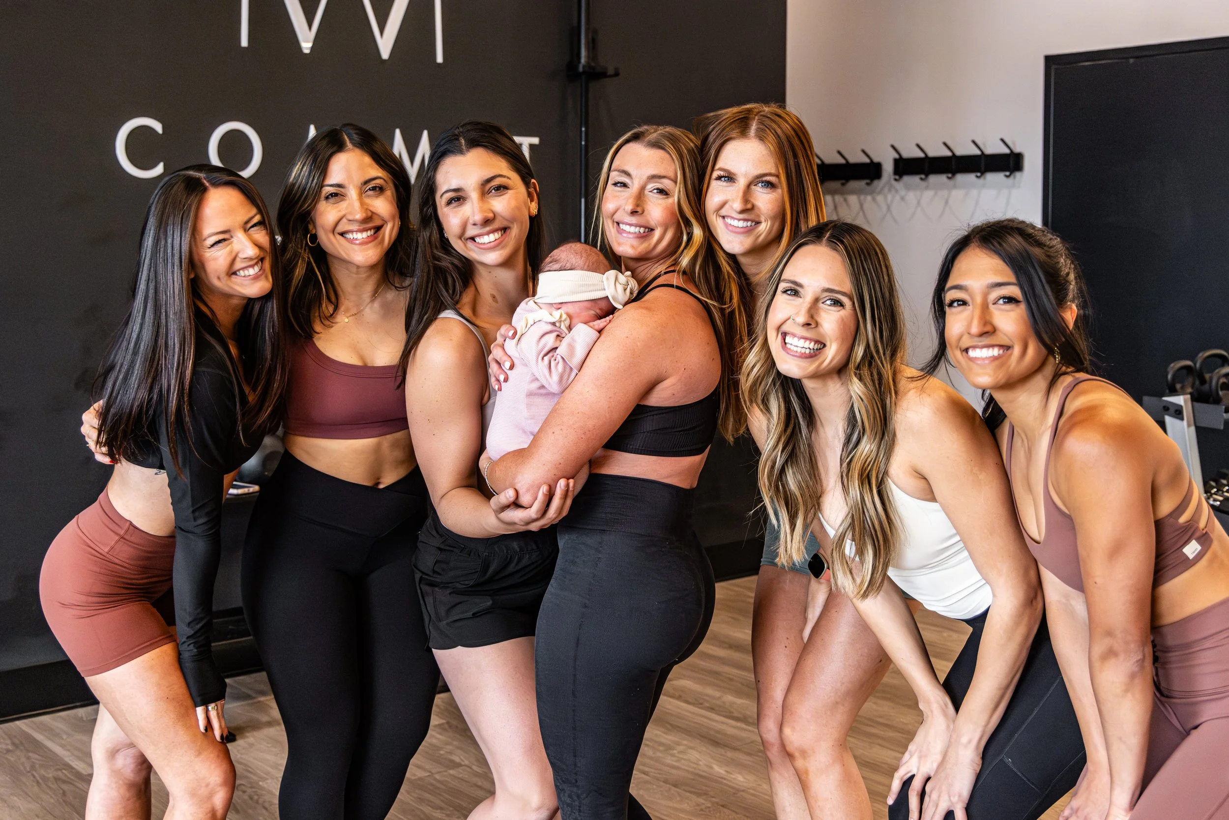 Prenatal Strength Award winning studio team gathered in their Denver gym.