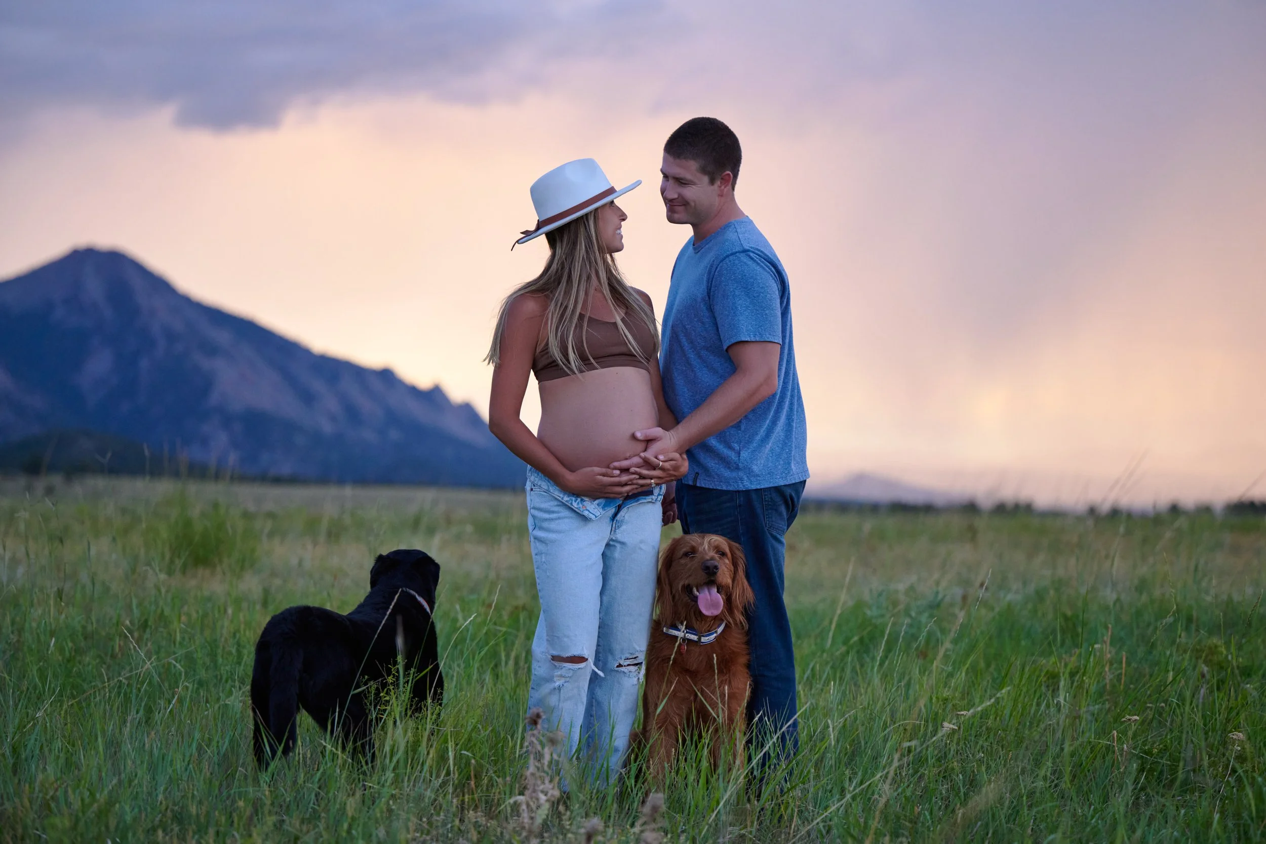 Confident final look from a Colorado maternity session with Ethan Herrold.