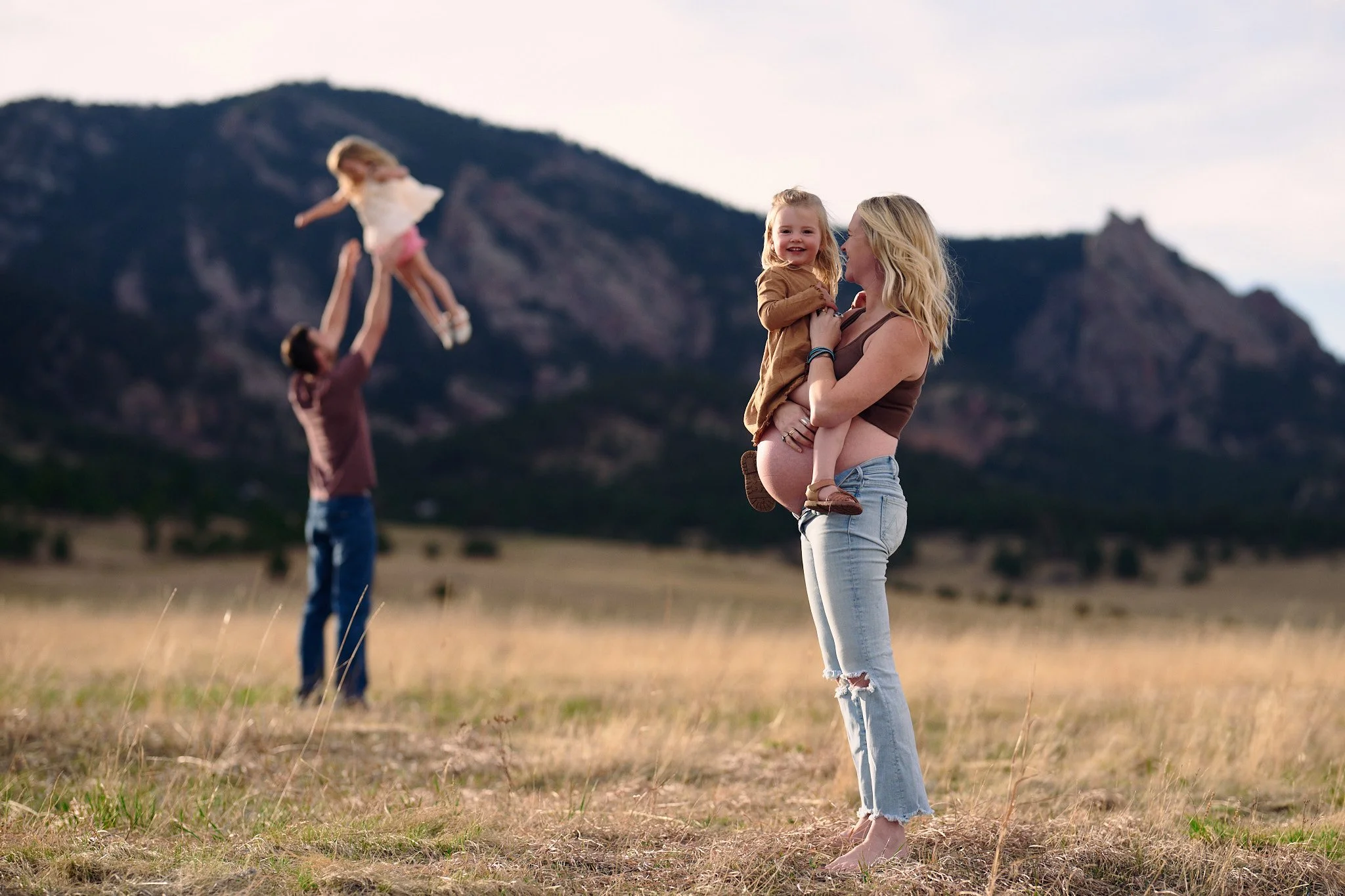 Chrissy during her spring maternity session photographed by Ethan Herrold.