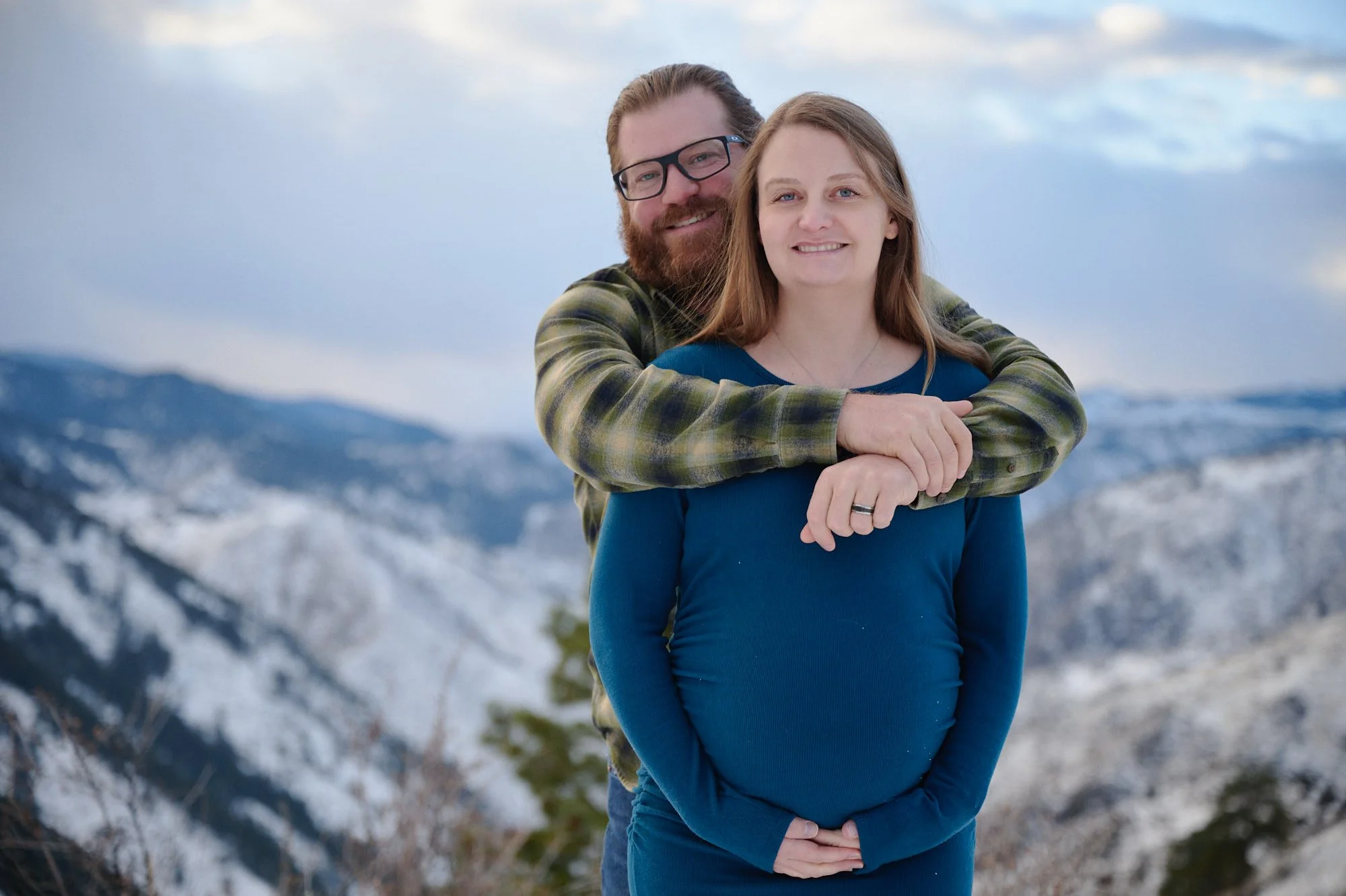 Alyssa during her maternity session at Lookout Mountain in Golden, Colorado.