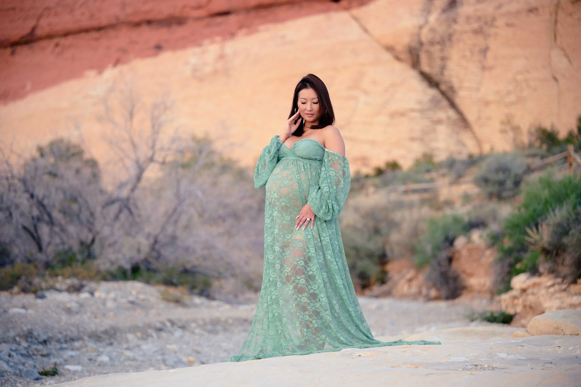 Kelly at Garden of the Gods in Colorado Springs during her maternity session.