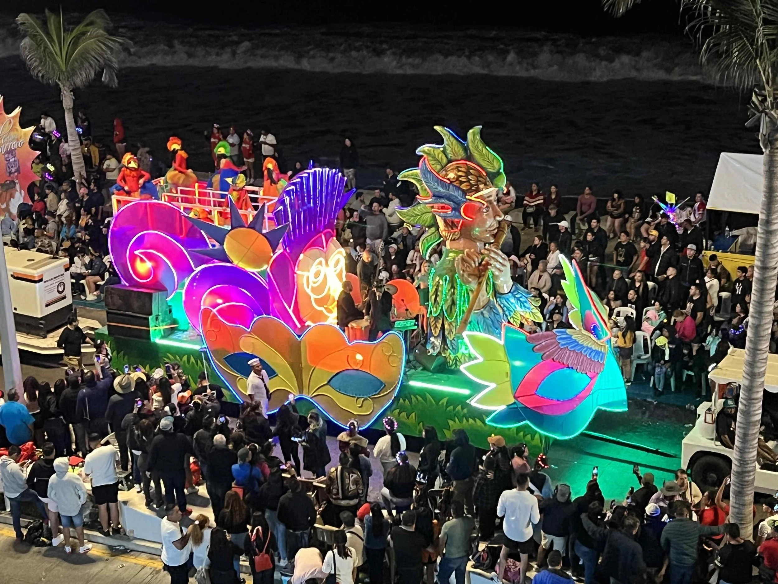 A Float on Malecon During Carnival.