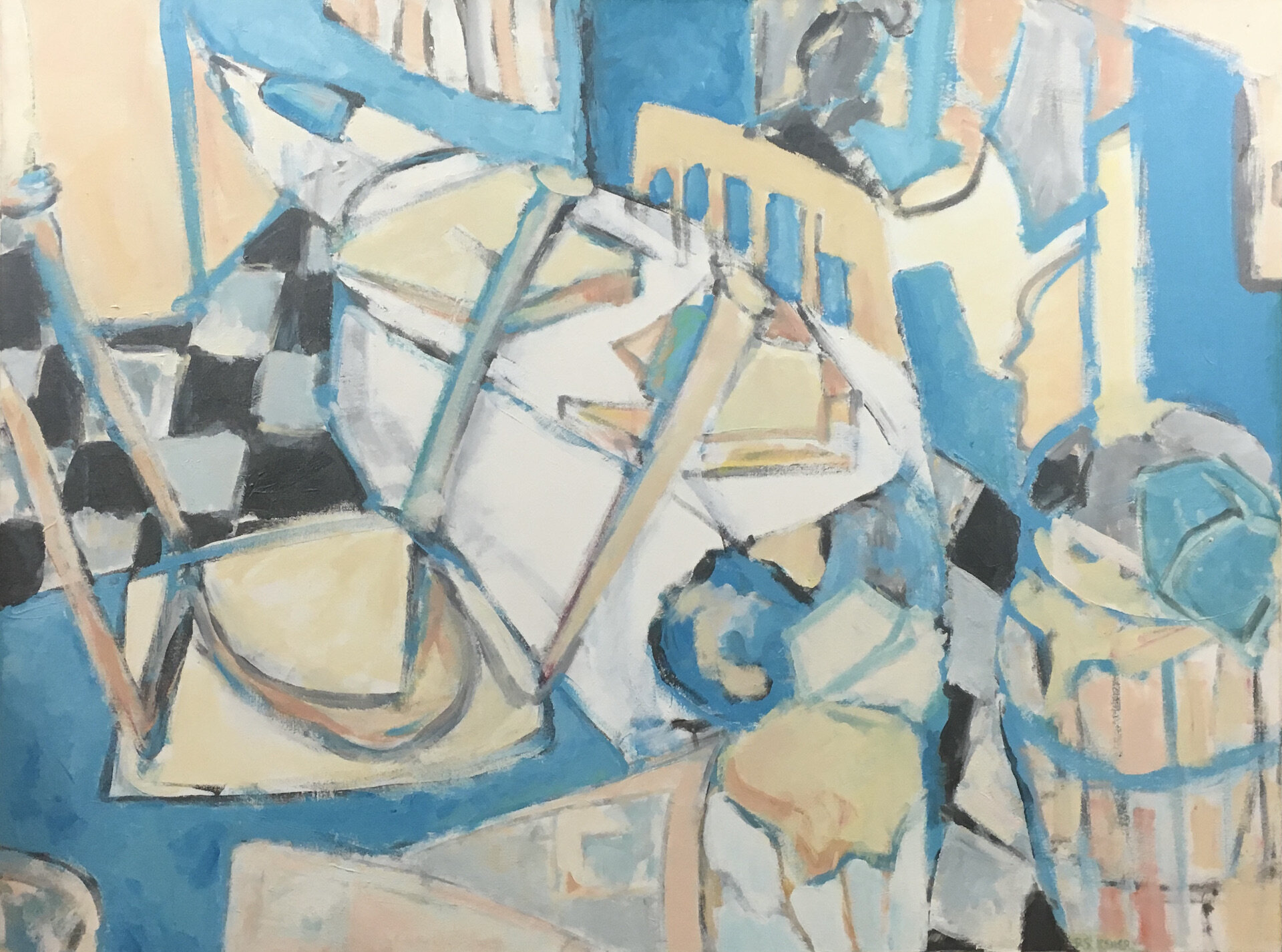School Room acrylic on canvas H 36" x 48" NFS