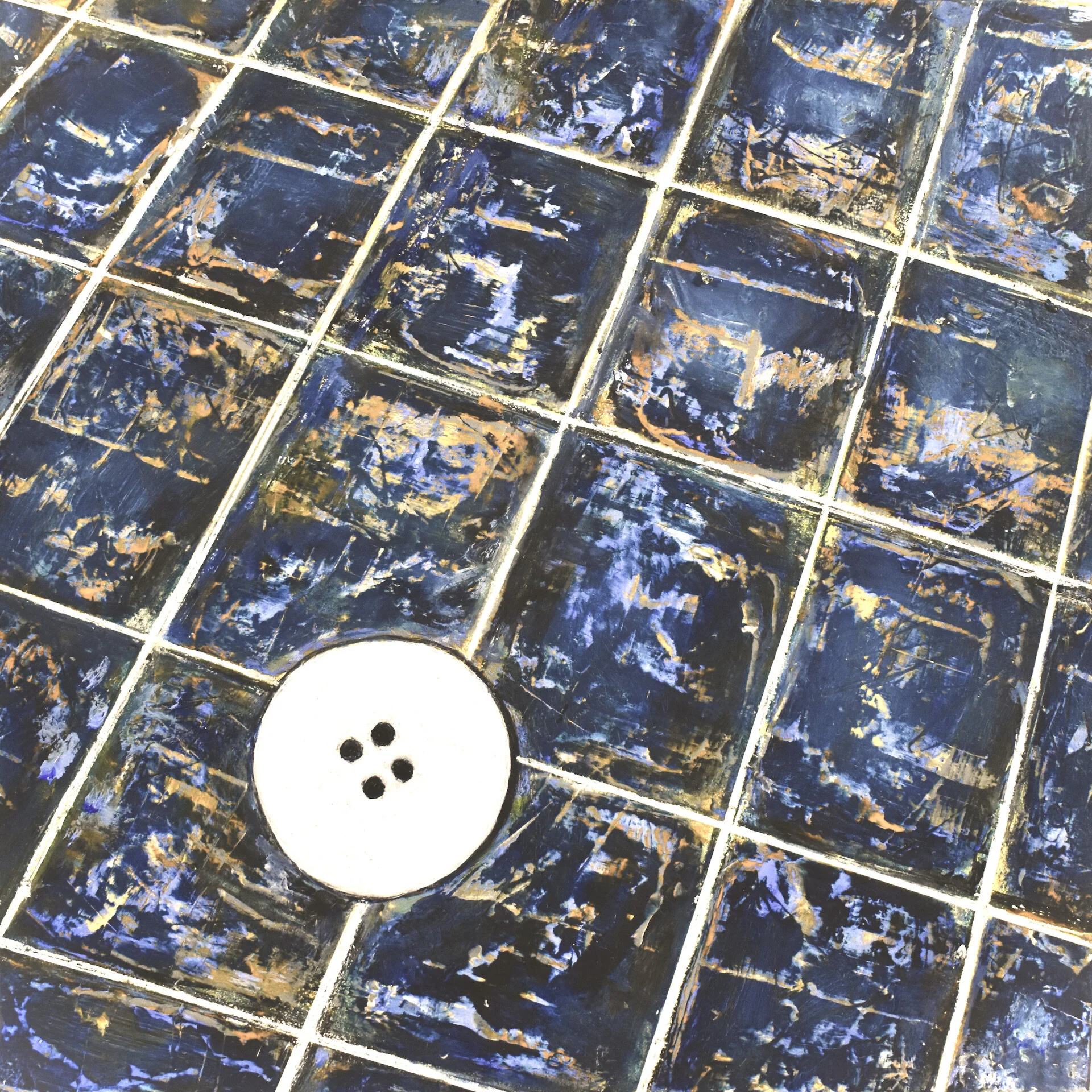 My Lost Button  oil on panel 6" x 6"