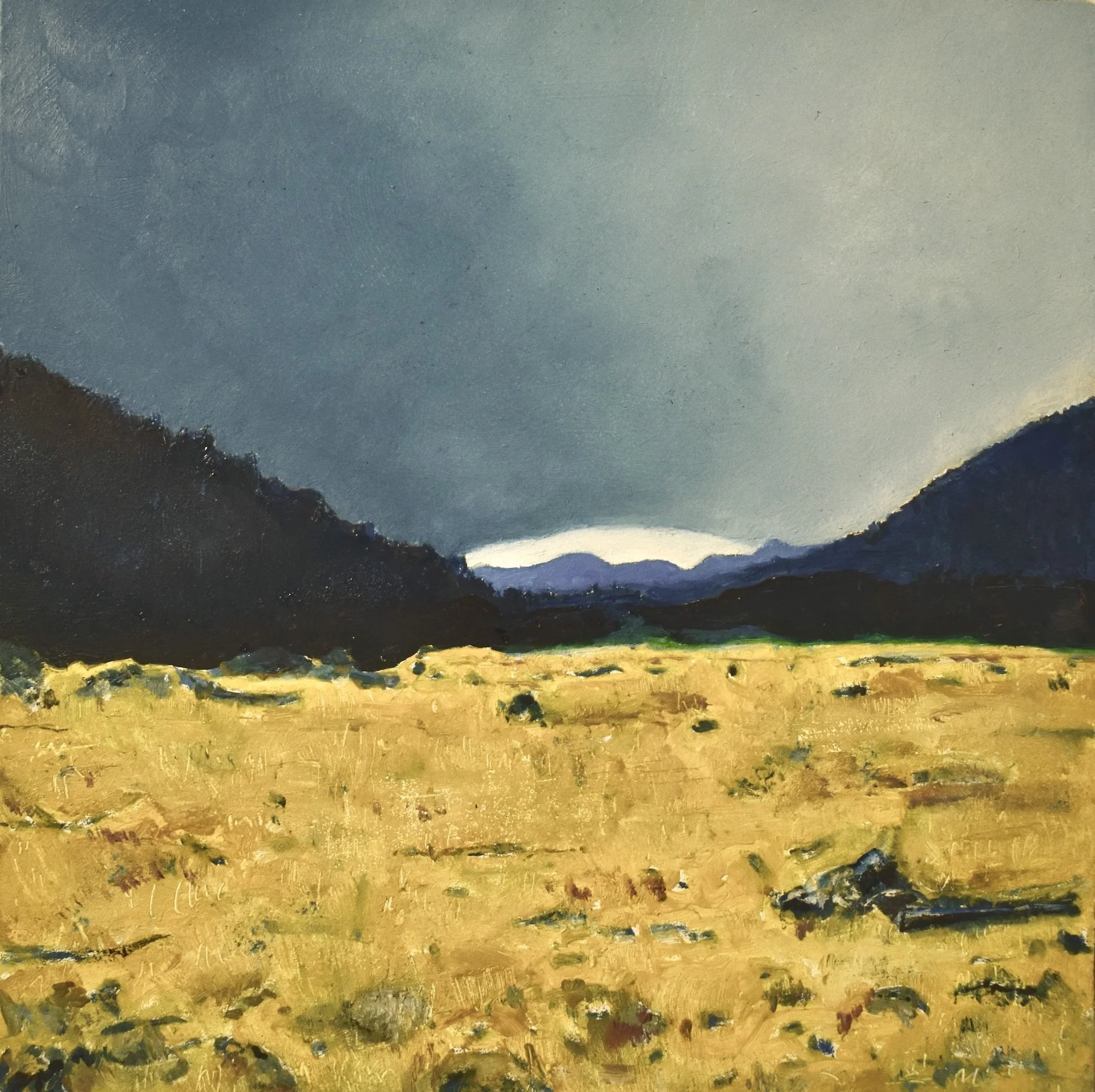 Rachel's Pass  oil on panel 6" x 6"  SOLD