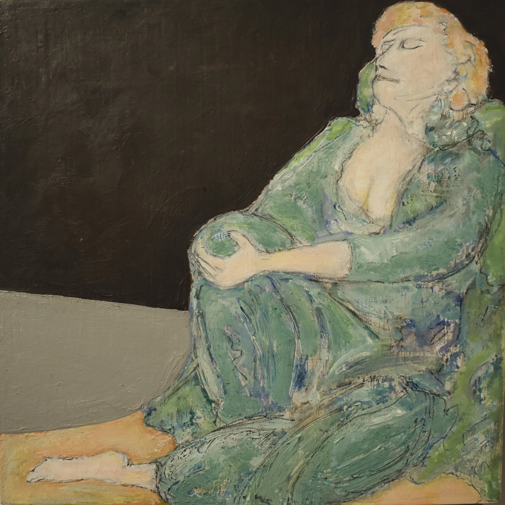 Repose 6" x  6" oil on panel