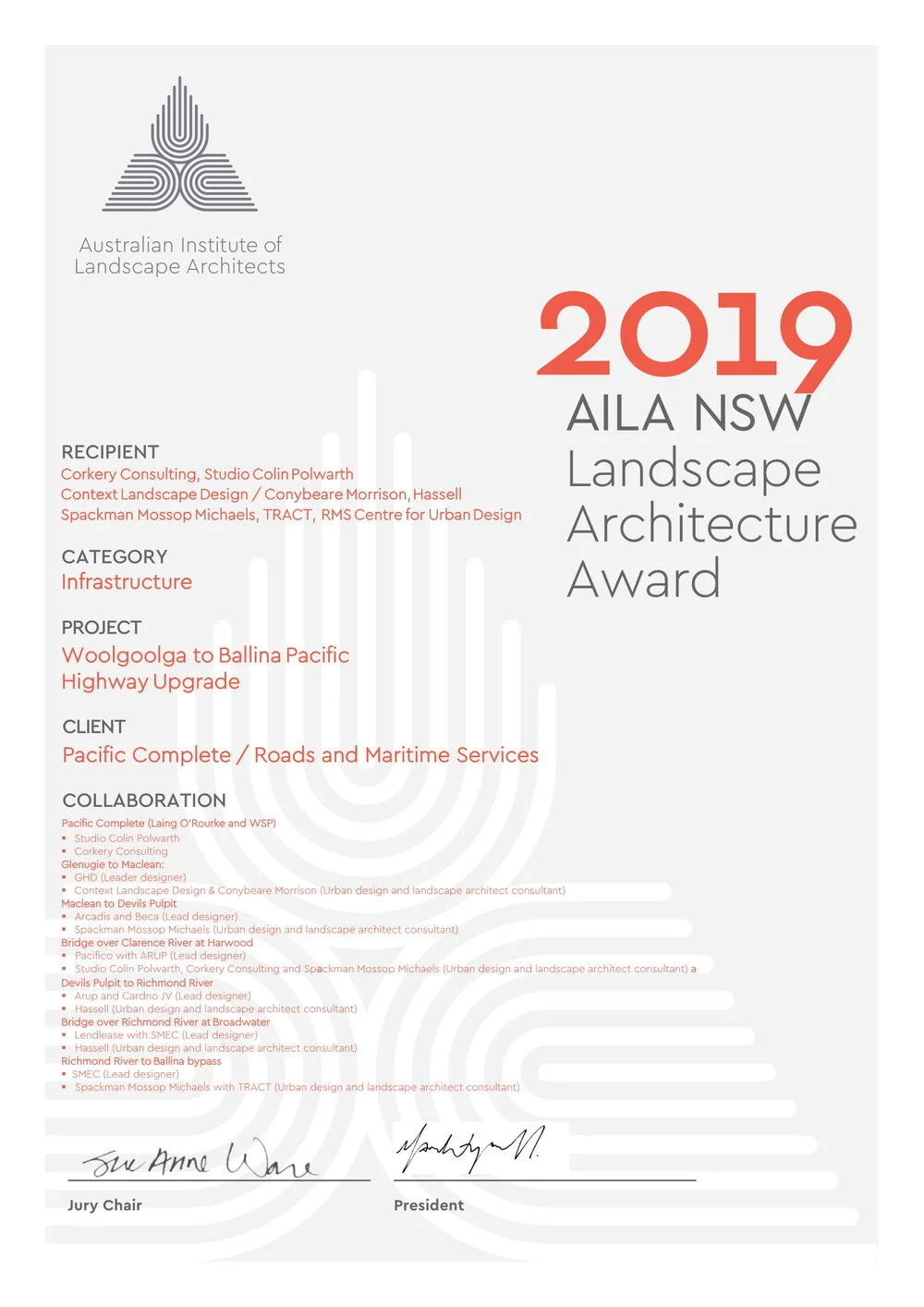 The Australian Institute of Landscape Architects, 2019 Infrastructure ...