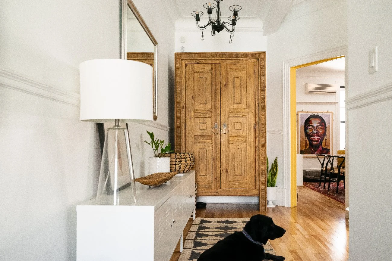 Intérieur victorien rénové — image publiée dans un magazine de design