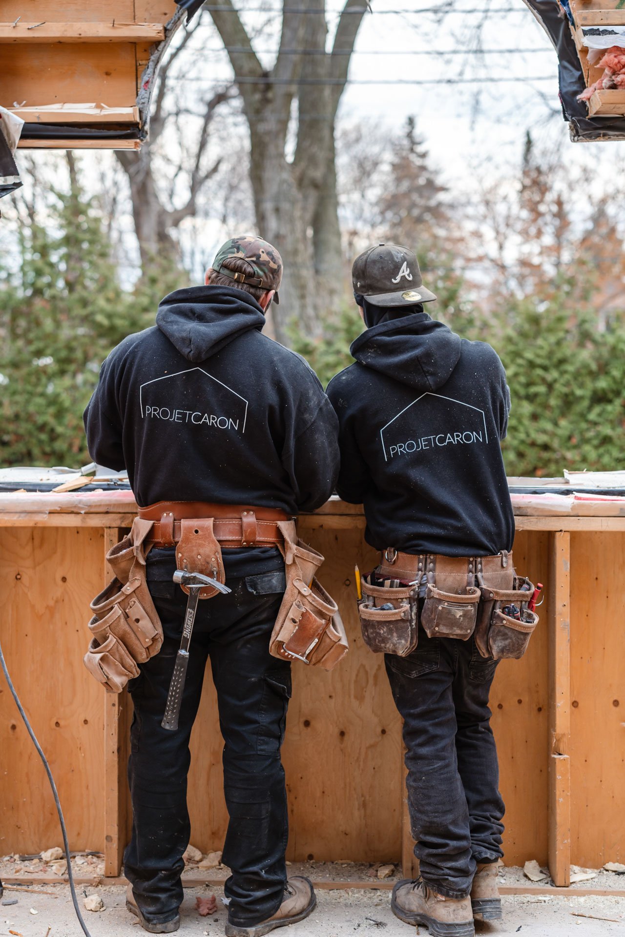 Deux membres de l'équipe Projet Caron