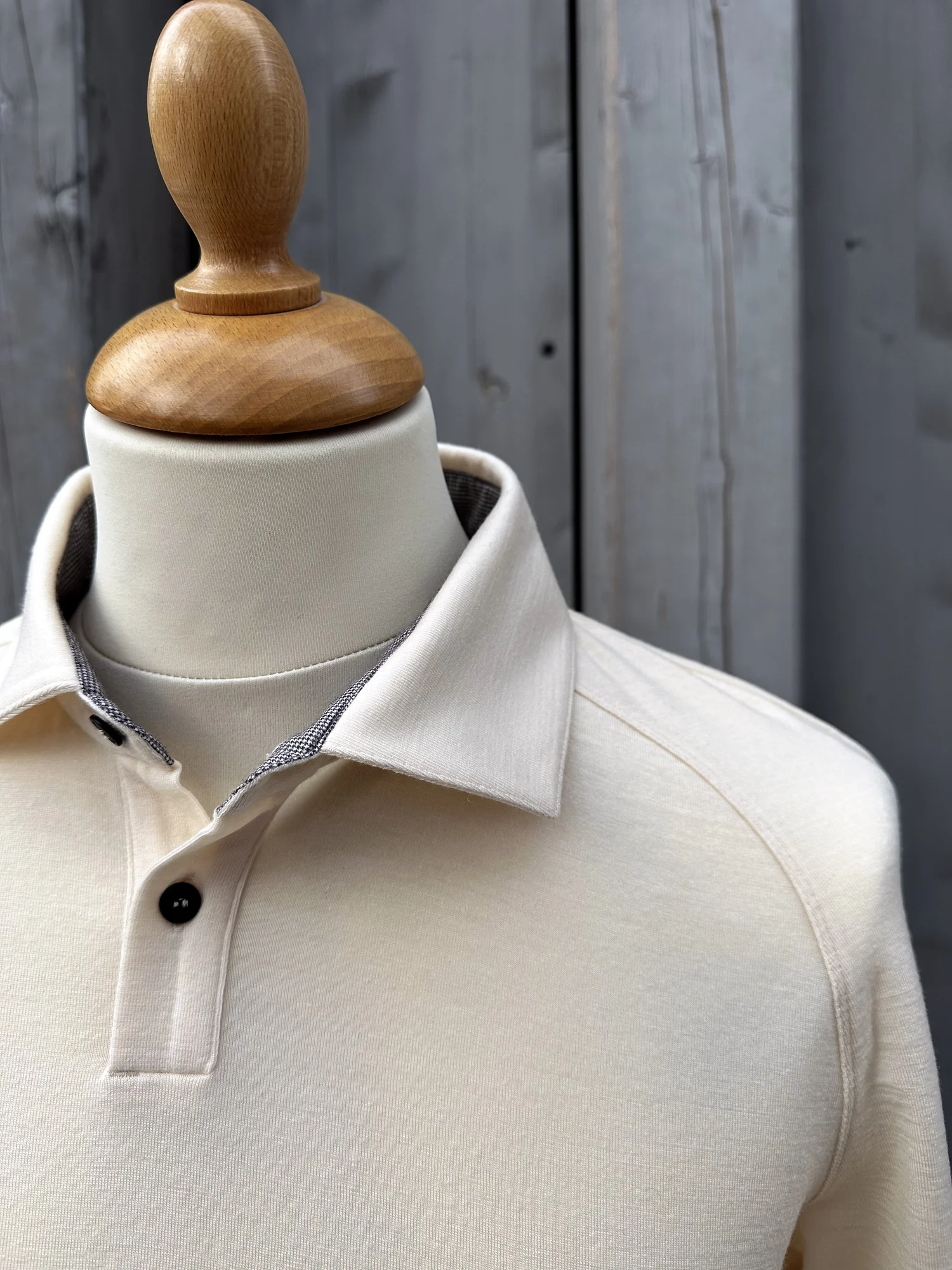 Polo shirt in écru — Links