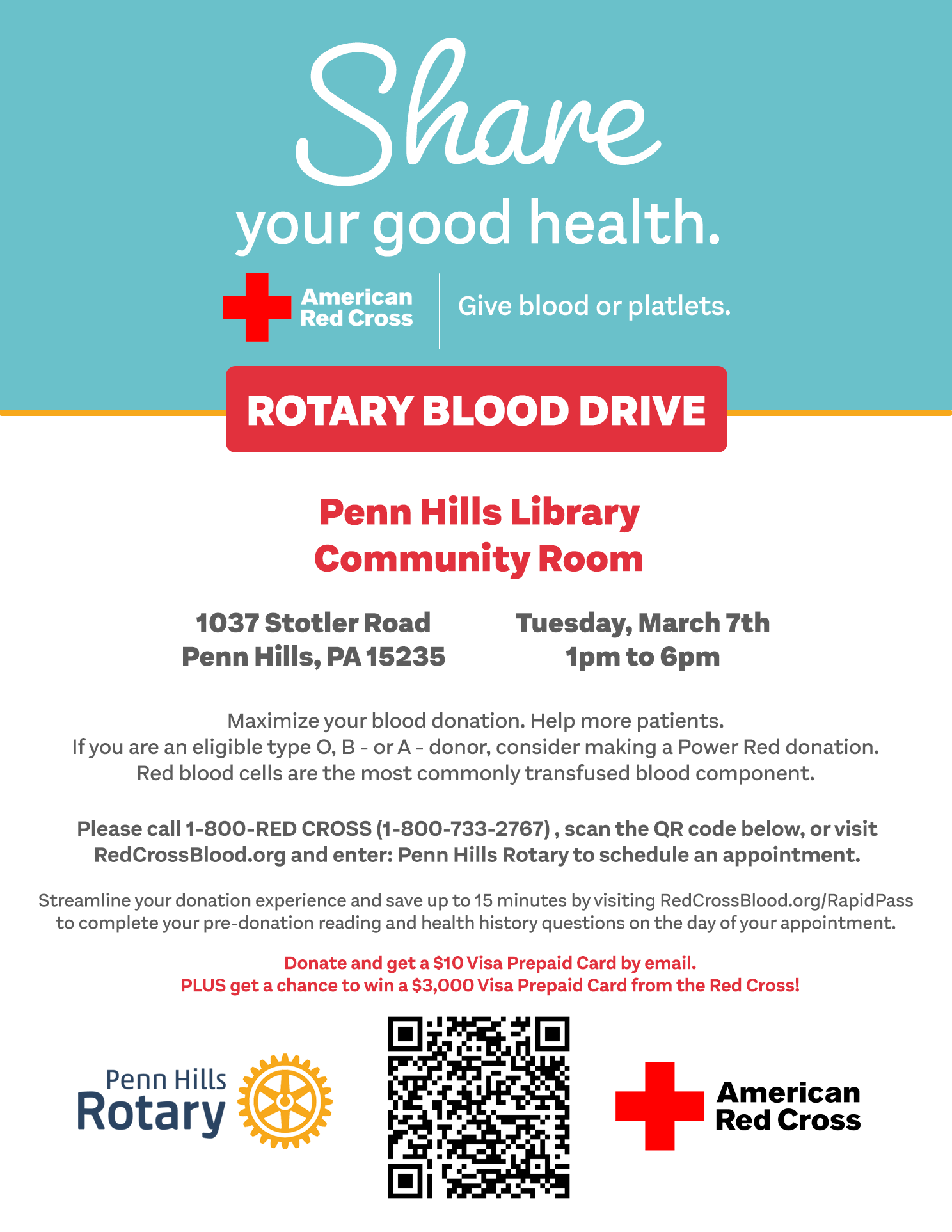 Rotary Blood Drive — Penn Hills Rotary