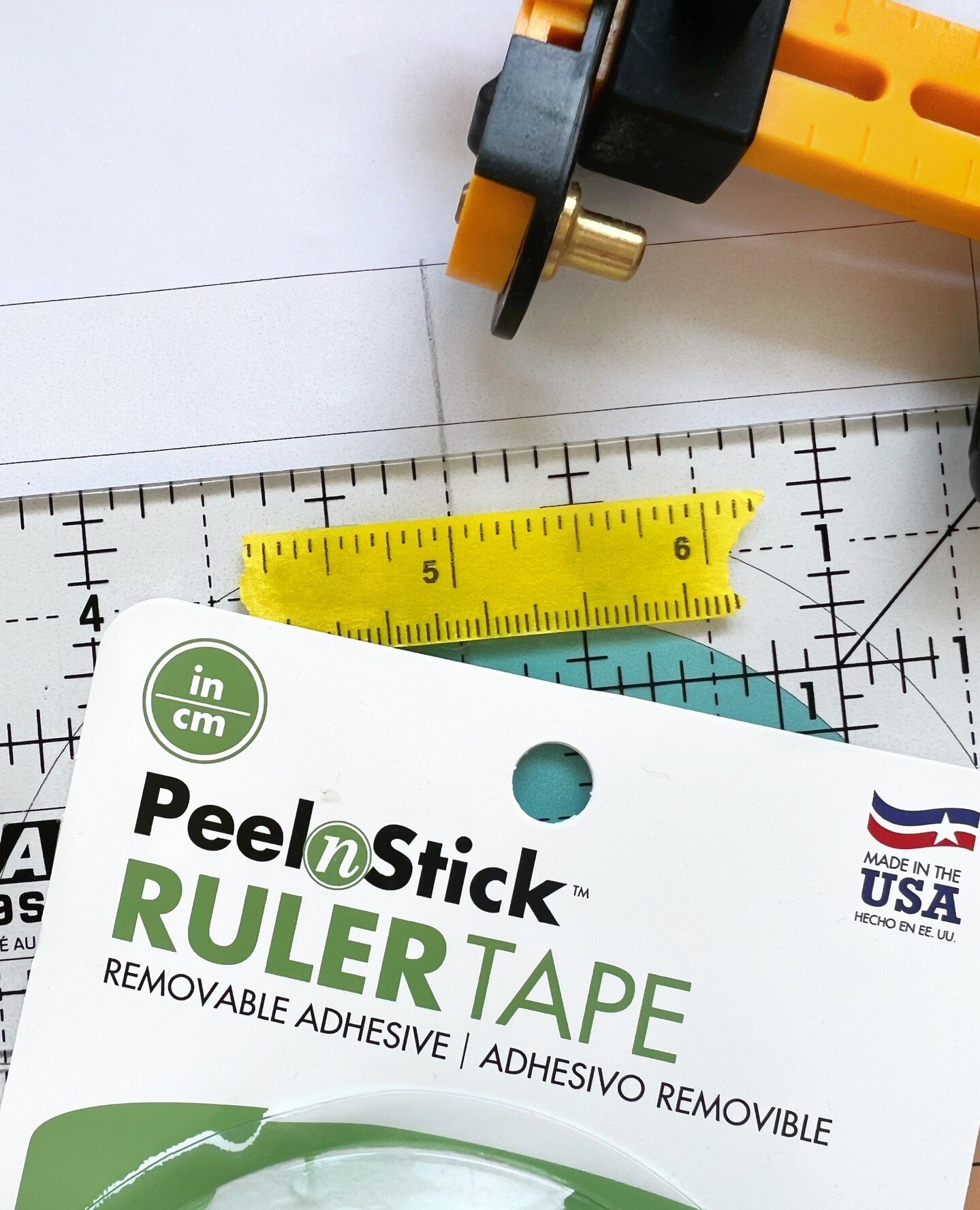 There is a delicate balance between too many lines on a ruler and not enough. I find my OLFA rulers balance this to perfection. I can see clearly and the dotted and solid lines are easy to differentiate between half and whole measurements. ⁠
⁠
Every 