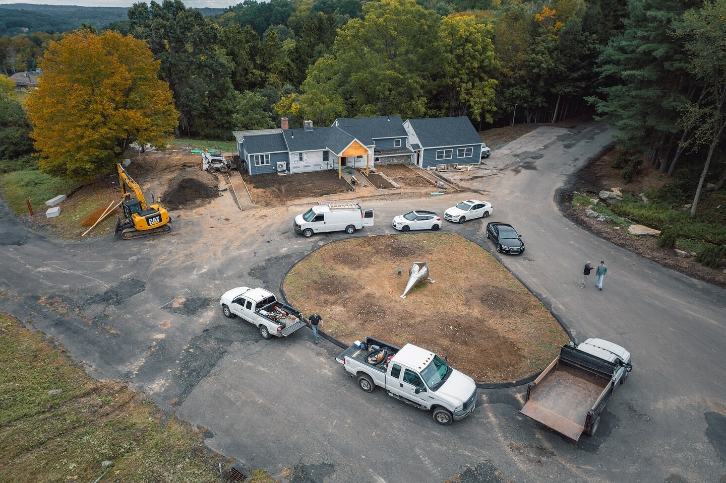 Wishing for warmer days! Back to October&rsquo;s site visits 🚁 📸 

#aerialphotography #construction #drone #industrial #caterpillar