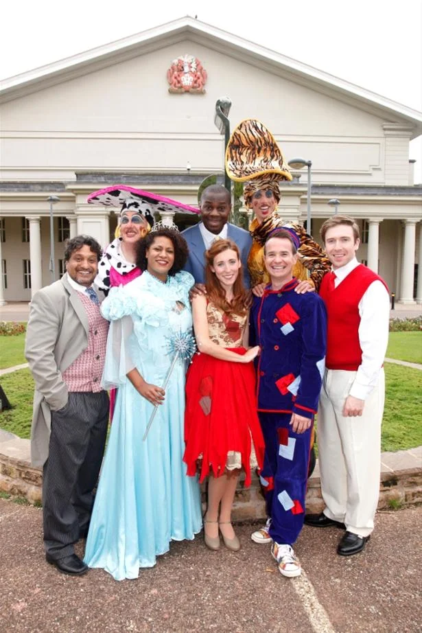 Cinderella Leicester cast having a ball at the photoshoot!