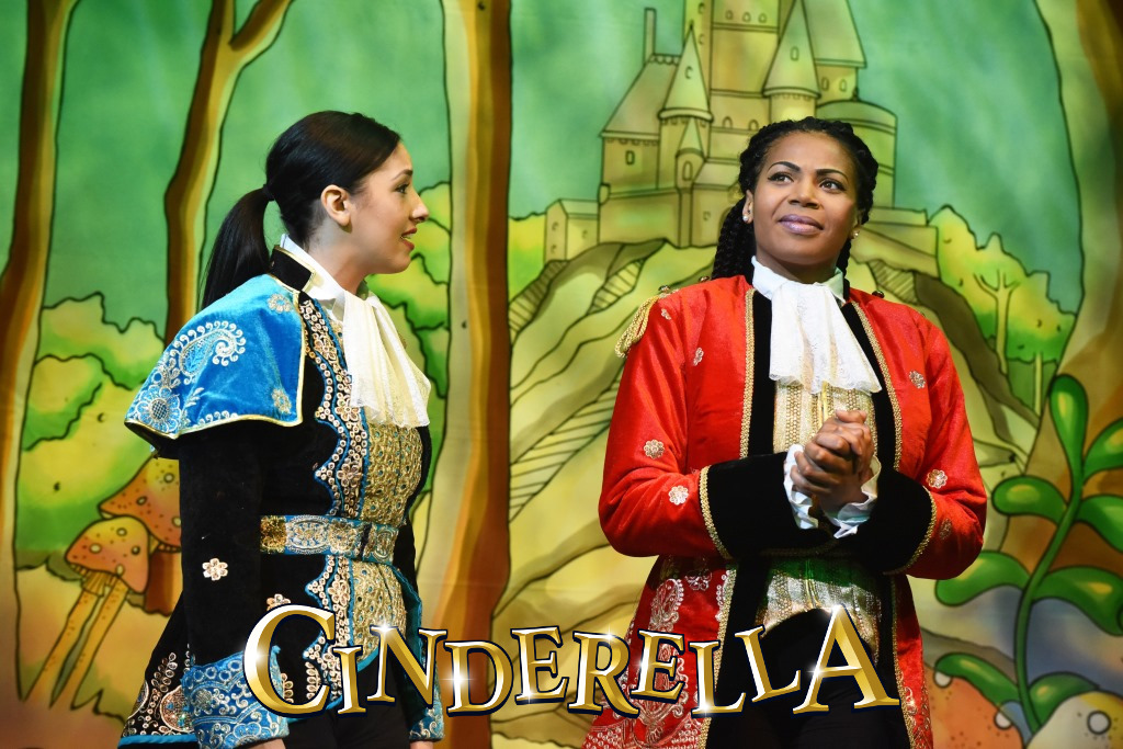 Bethany Brookes as Prince Charming and Letitia Hector as Dandini - Credit Robert Day.jpg