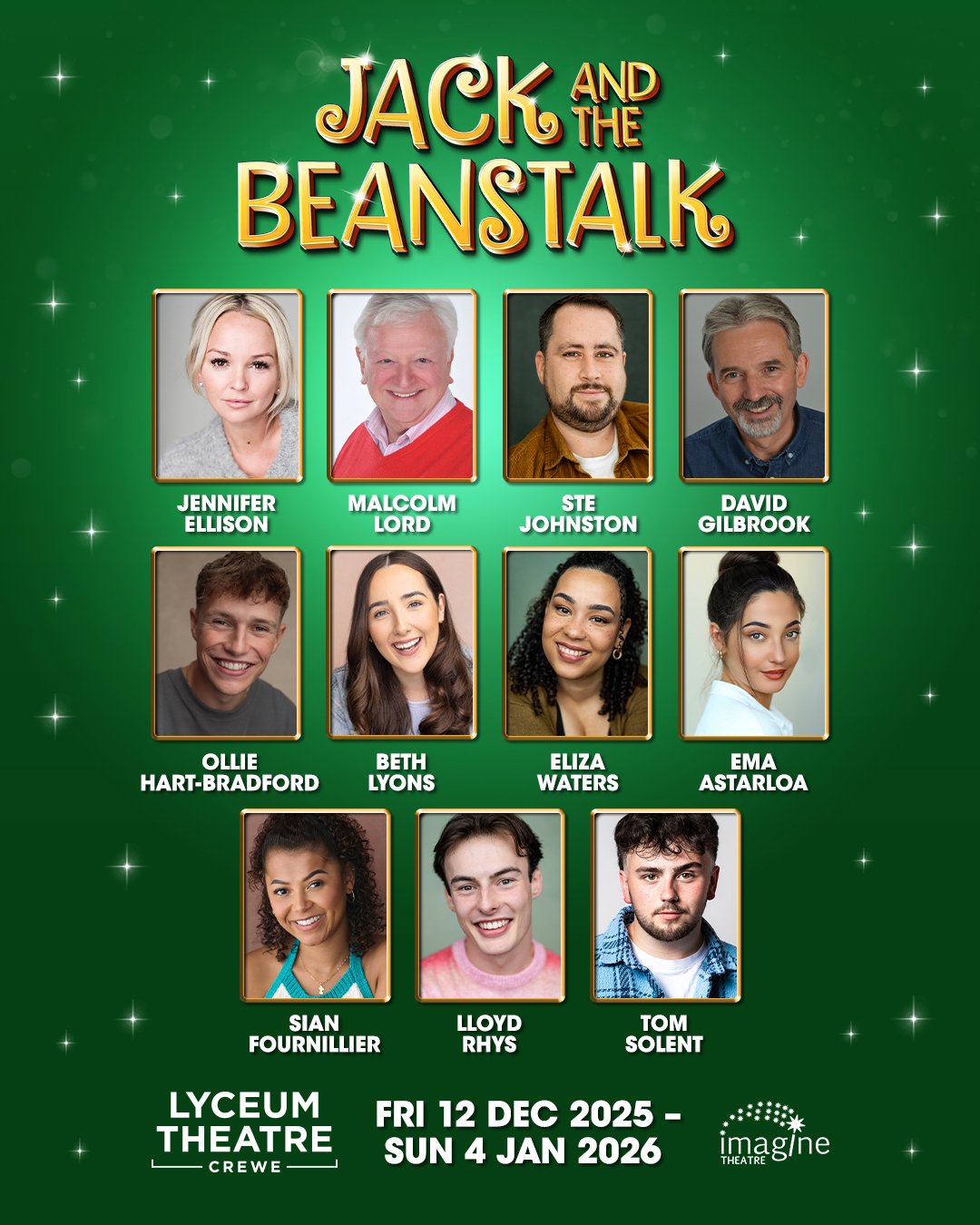 Meet the cast of the GIANT family panto at Crewe Lyceum, Jack and the Beanstalk

#crewepanto #crewelyceumpanto #magicbeans #beanstalk #christmasincrewe #christmasincheshire