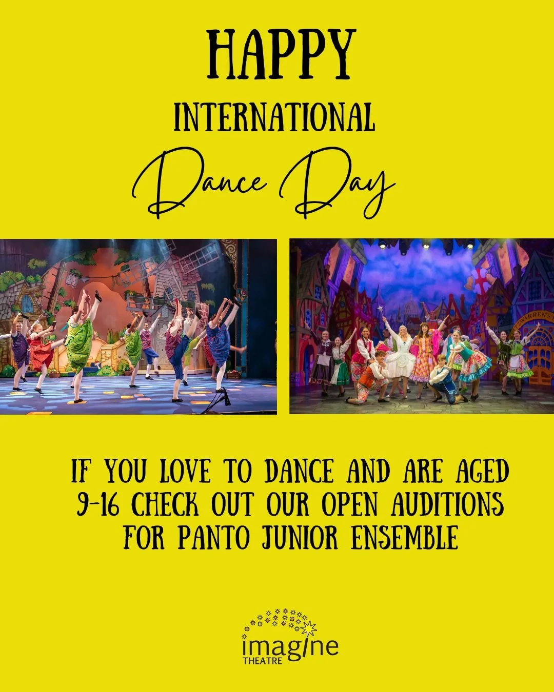 Dancers are at the heart of our pantomimes.
This International Dance Day, we&rsquo;re celebrating everyone who loves to dance &mdash; and those who love watching it too.
If your child has a passion for performing, visit our website to find out more a