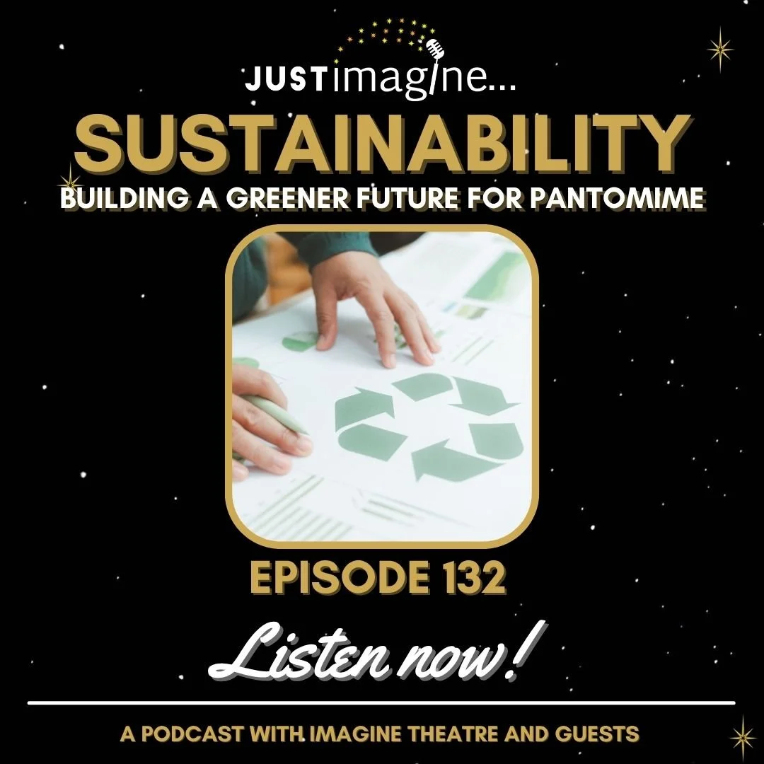 🌱🎭 NEW PODCAST EPISODE 🎭🌱 
As we celebrate Great Big Green Week 2026, we're taking a closer look at how sustainability is shaping the future of theatre. 
In Episode 132 of the Just Imagine Podcast, host Martin Ballard is joined by Imagine Theatre