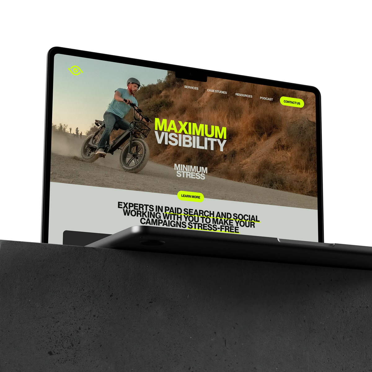 Visibility Agency Concept 1 Mockup