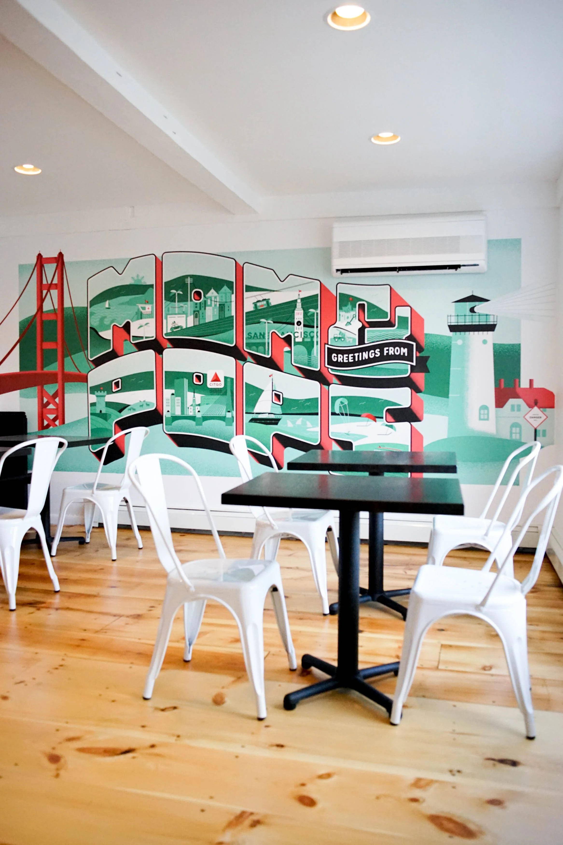 Mom and Pops Burgers Mural Vervaine Design Studio