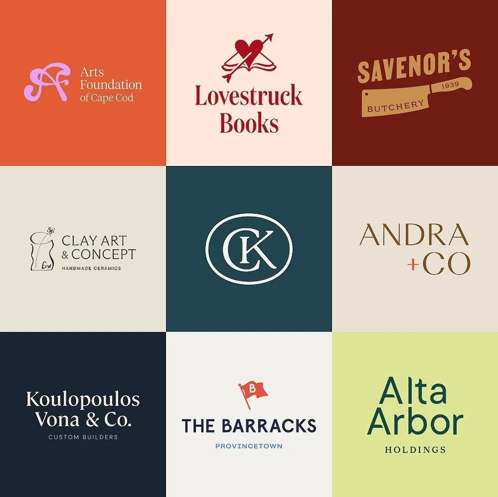 New logos and refreshes alike, we&rsquo;re honored to be entrusted with such a vital part of a brand&rsquo;s identity. See some of our favorites from 2024. ✨

#madebyvervaine #vervaine #branding #brandidentity #graphicdesign #concordma #chathamma