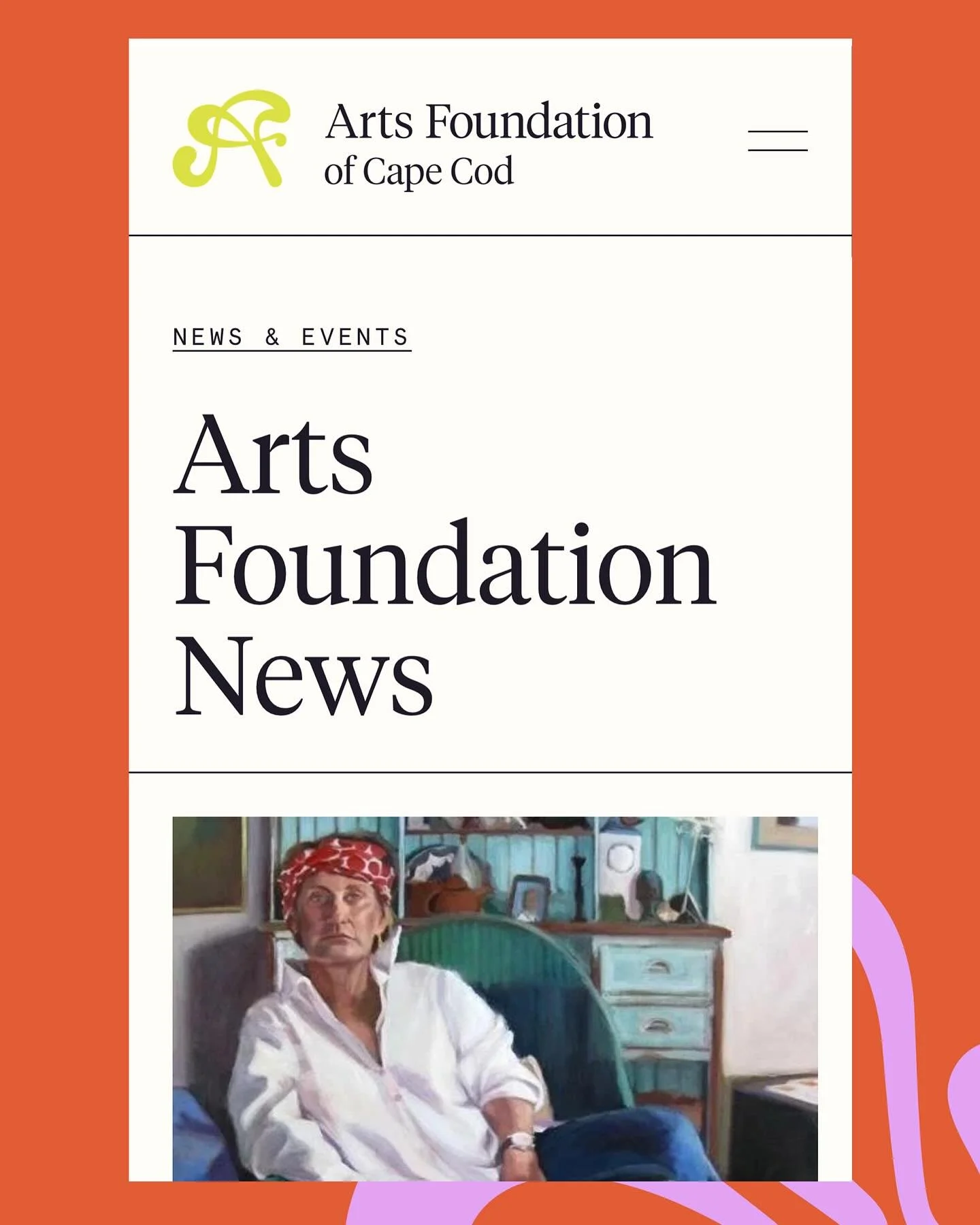New Work 🌟 Custom Squarespace Website for @artsfoundationofcc 👏🏻 Here for the next era of arts and artists.