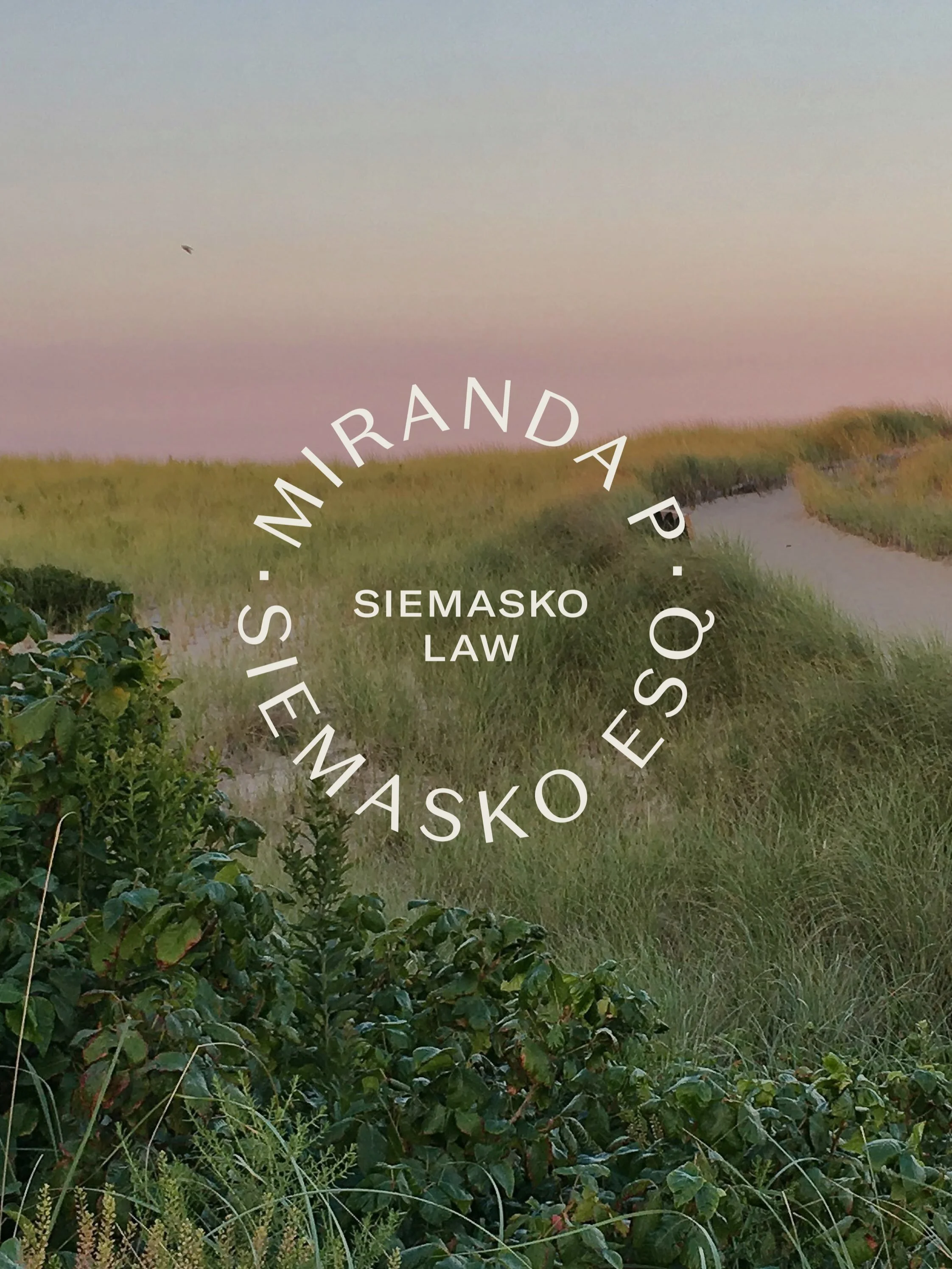 New work! 🌟 We partnered with Siemasko Law to create a brand inspired by the landscapes they help protect. Through a natural color palette, land patterns and thoughtful typography, the brand reflects Miranda&rsquo;s specialized legal work for land t