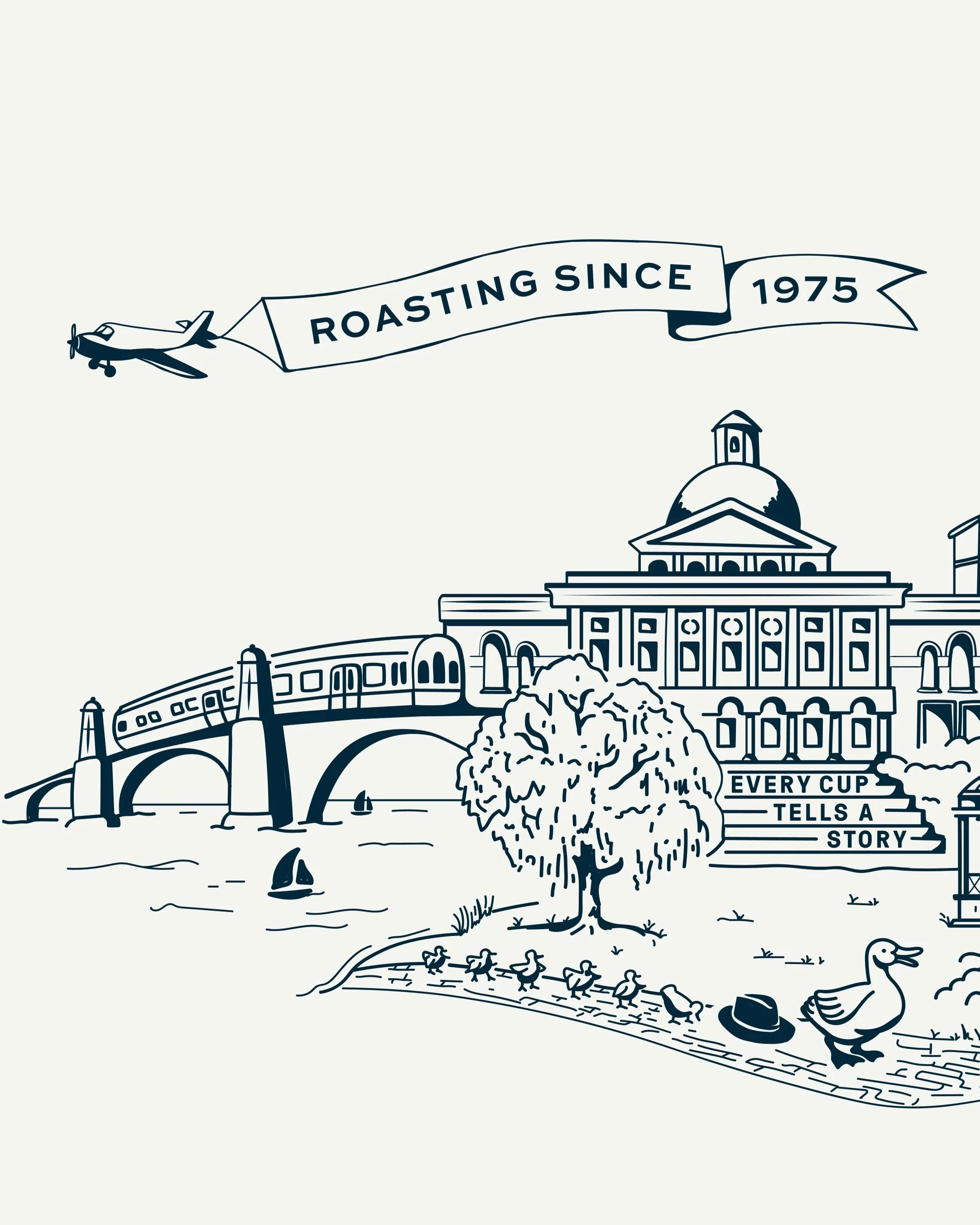 🌟 New Work: Custom illustration for @ghowellcoffee - look for Boston&rsquo;s most iconic spots and George-isms on their newest mug ☕️