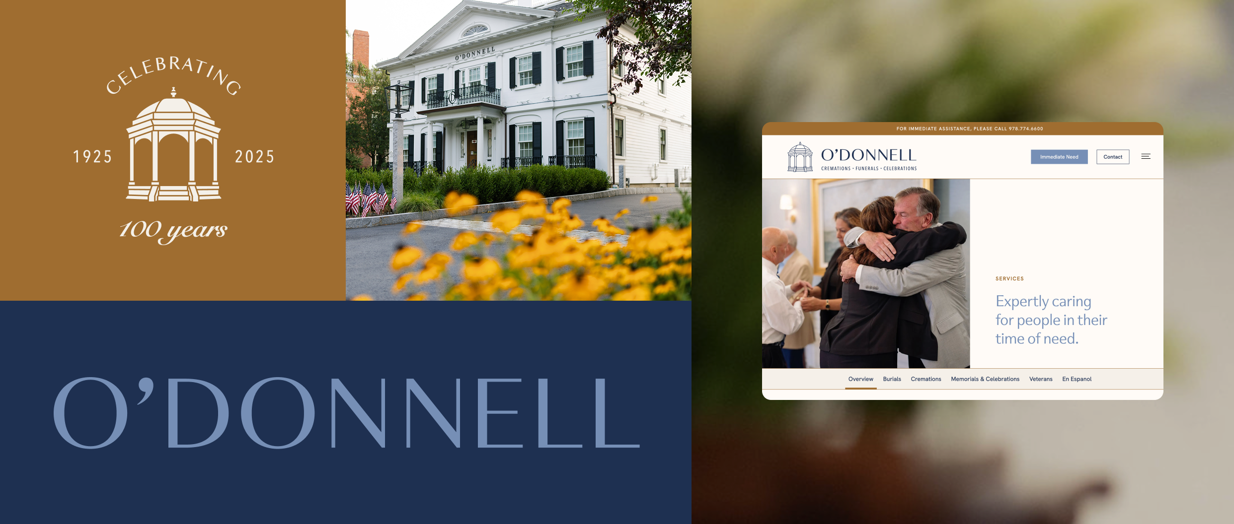 Vervaine O'Donnell Funeral Home branding overview