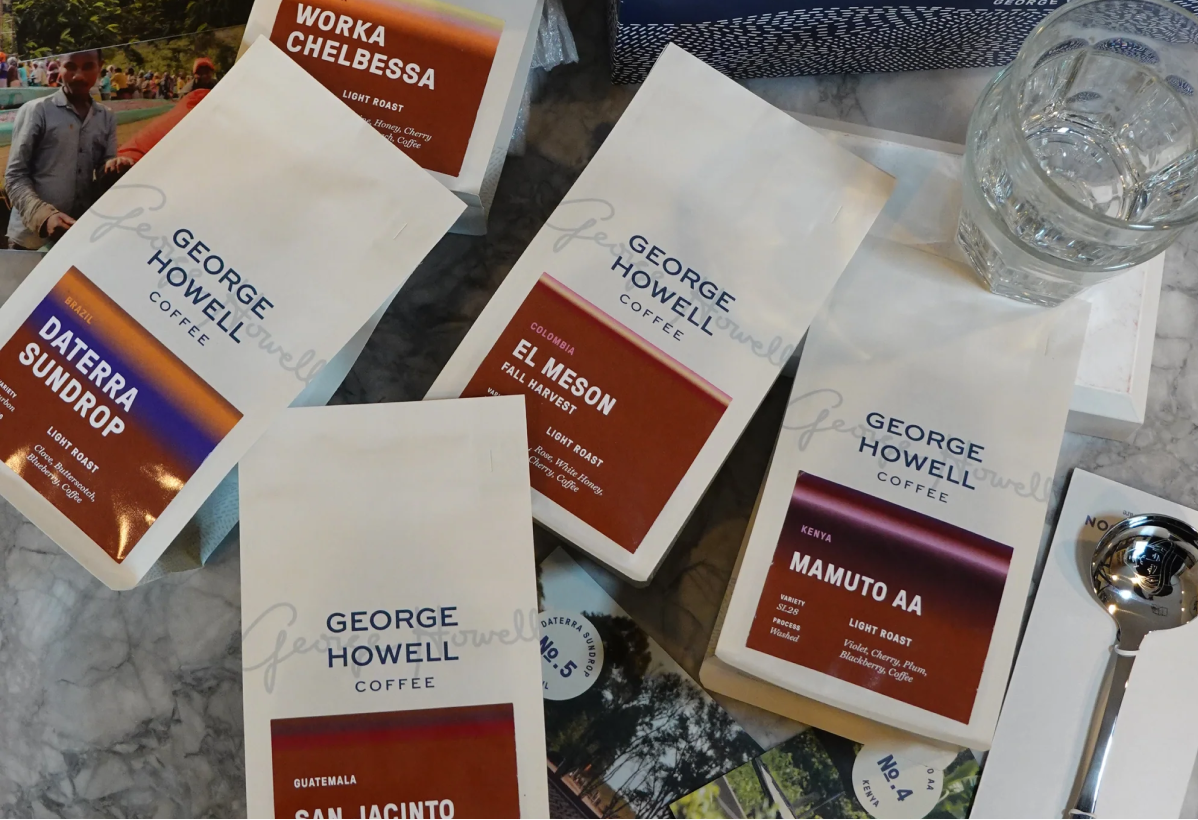 Vervaine Design Studio George Howell coffee packaging