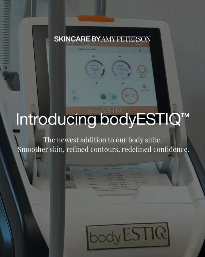 Meet bodyESTIQ, the newest addition to our body suite.

This next-generation treatment combines advanced microwave energy with surface cooling to smooth cellulite, refine contours, and tighten skin... all without downtime.

Perfect for those seeking 