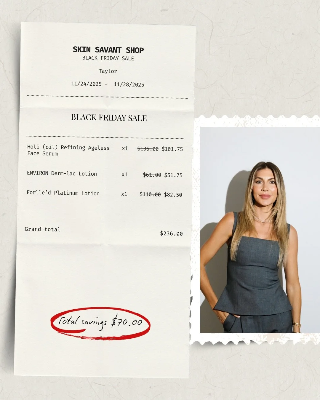 Black Friday came early at Skincare by Amy Peterson.

A moment to restock the essentials, discover new favorites, and shop the products our team reaches for every day.

Up to 40% off, now live. Link in bio.