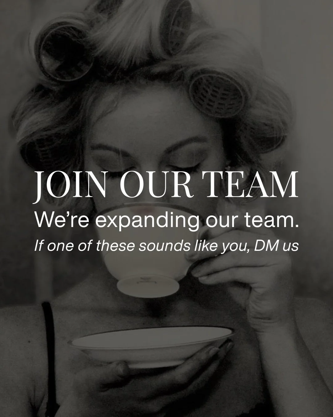 We&rsquo;re expanding our team.

If you&rsquo;re thoughtful, detail-driven, and drawn to beautiful work, we&rsquo;d love to meet you.

DM us to apply.
