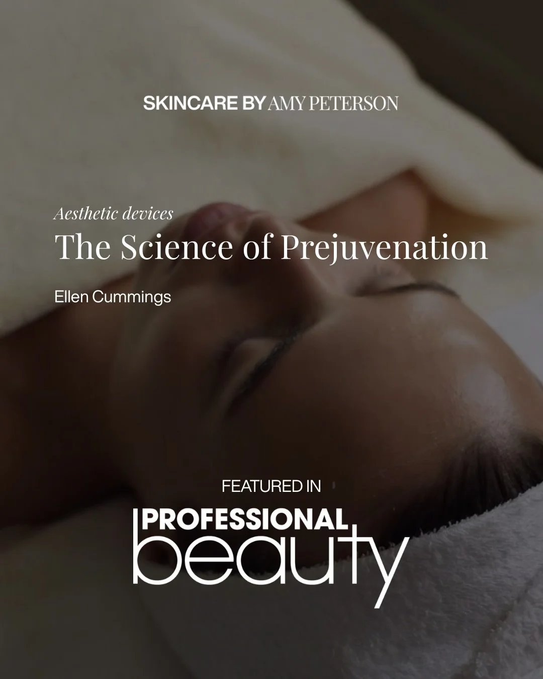 So honored to be featured in Professional Beauty discussing something we care deeply about: prejuvenation.

At Skincare by Amy Peterson, it&rsquo;s never about &ldquo;fixing.&rdquo; It&rsquo;s about preserving.

Supporting healthy collagen, maintaini