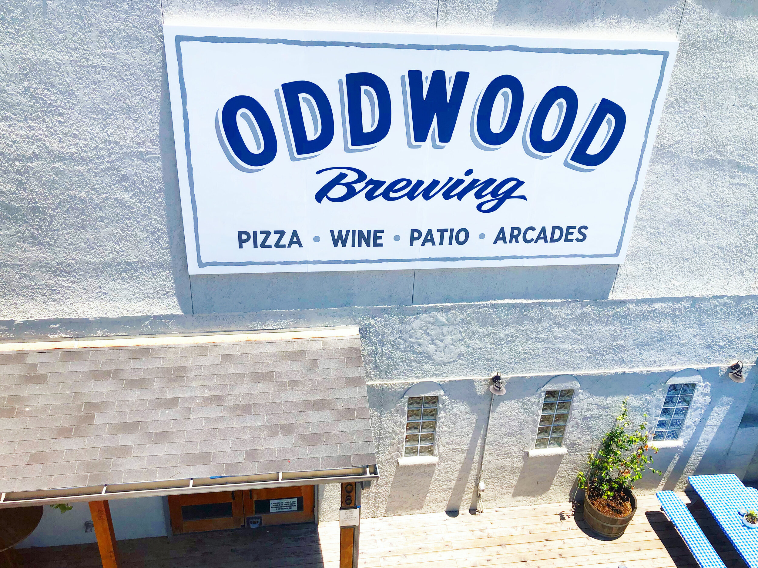 Hand Painted Logo for Oddwood Brewing by Manning Signs