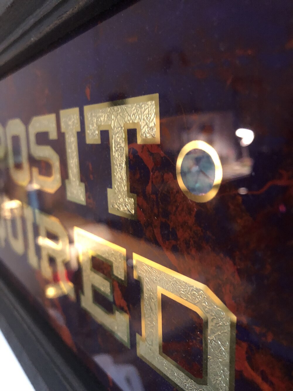 deposite required gold leaf signage by manning signs 