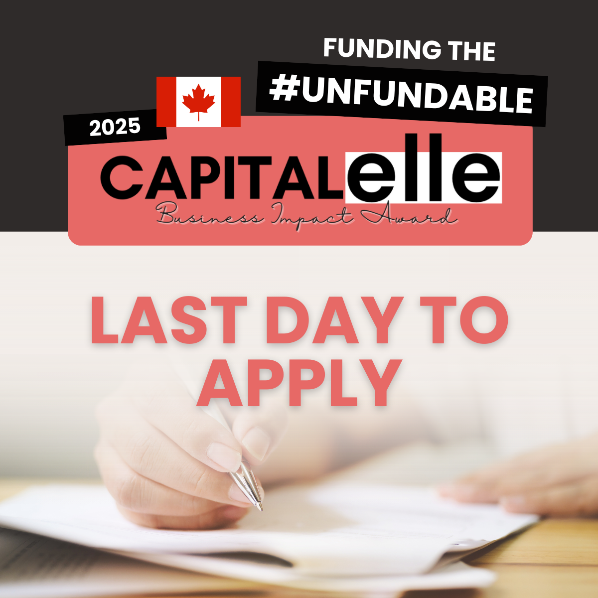 Last Day to Apply | Capital Elle Business Impact Award (Virtual)