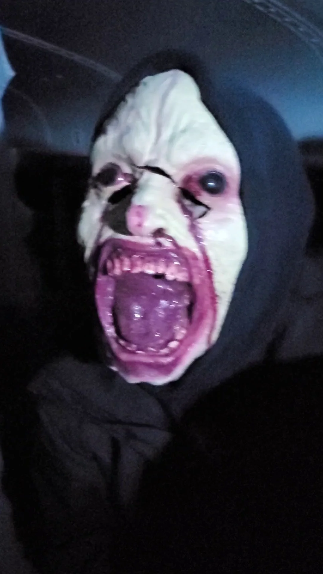 Screaming mask at a past Scare Park event