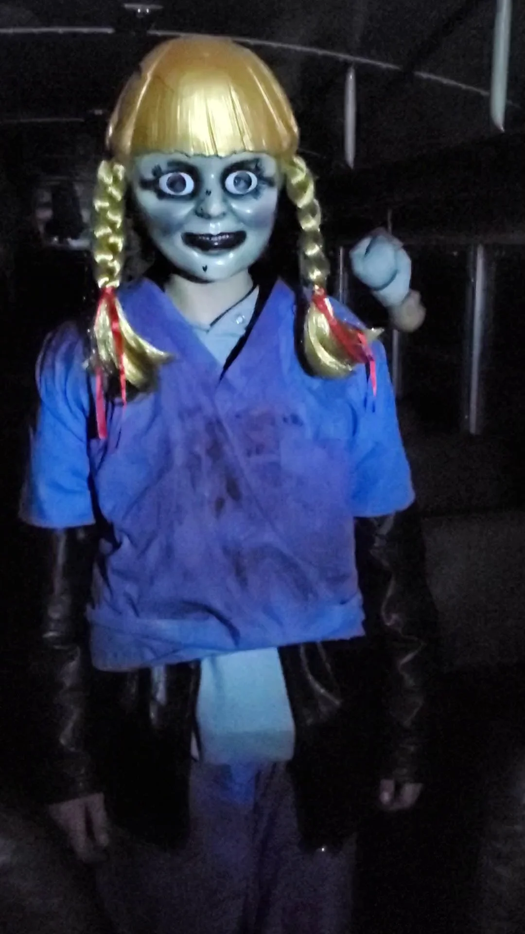 Creepy doll character at a past Scare Park event