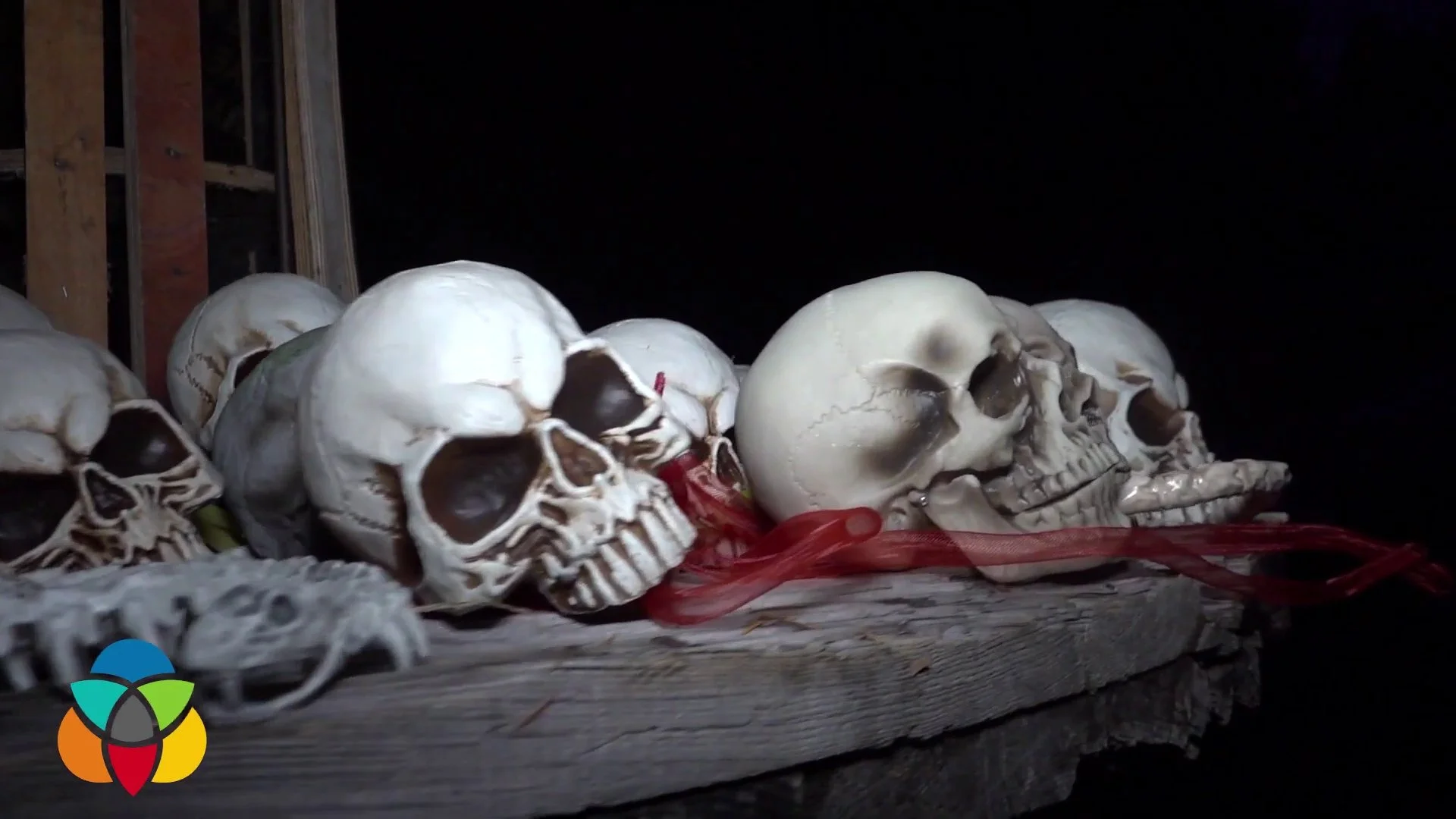 Skulls at a past Scare Park event