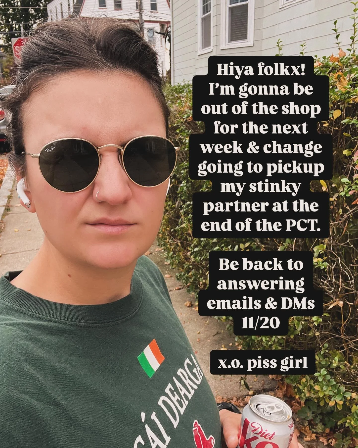 Hi hello! See you the 20th! I appreciate your patience 🤘🏽