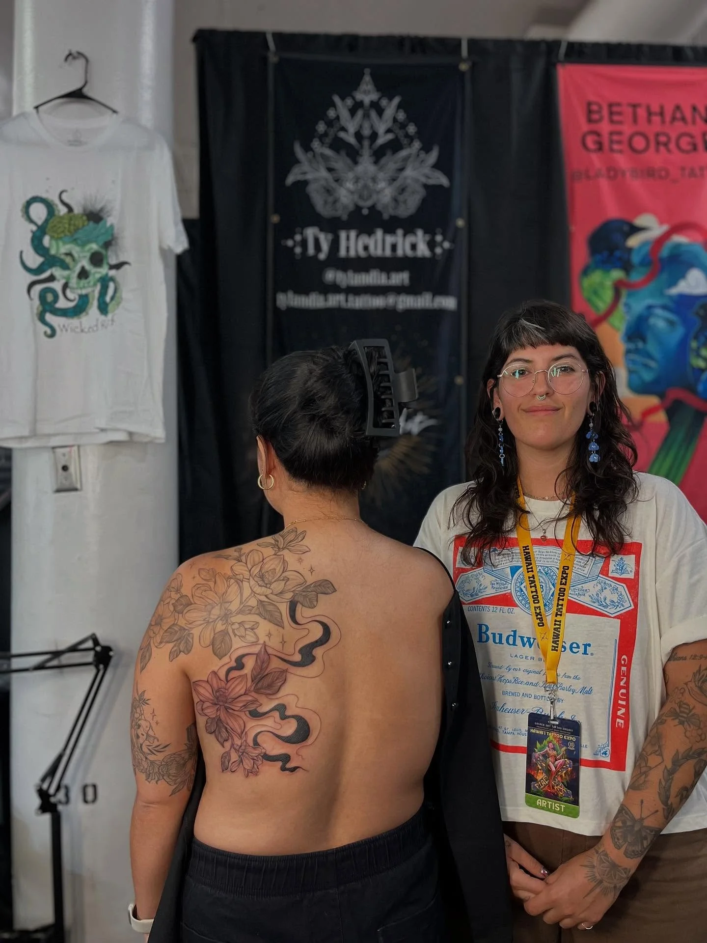 &bull;what a whirlwind of a convention @hawaiitattooexpo !! seeing so so many familiar faces felt like a breath of fresh air. There is excitement moving to a new place, but nothing beats coming back home to friends and community who have been by your