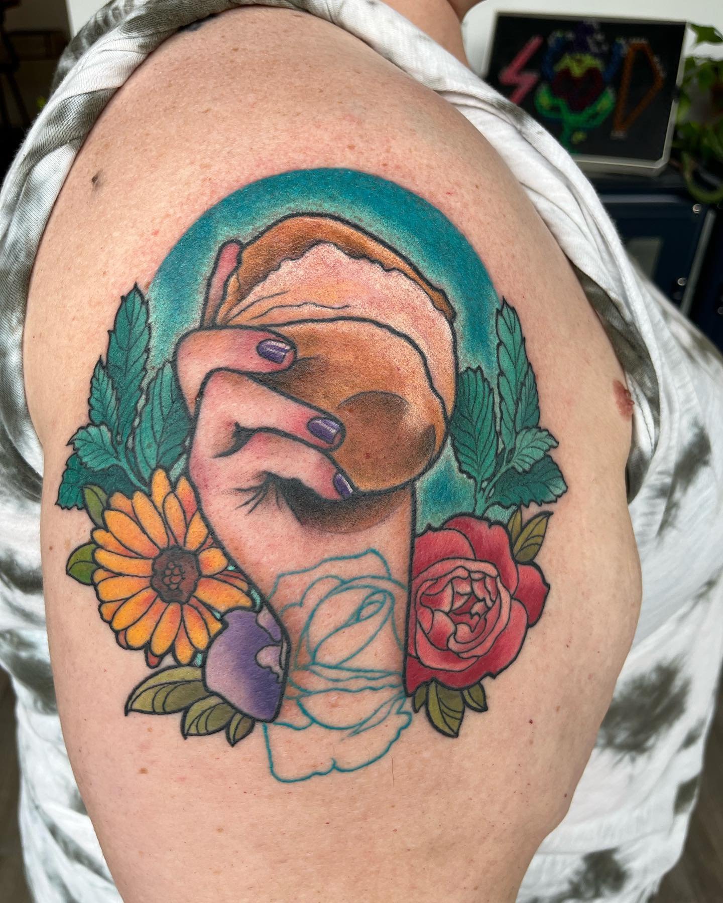 Finished bread &amp; roses