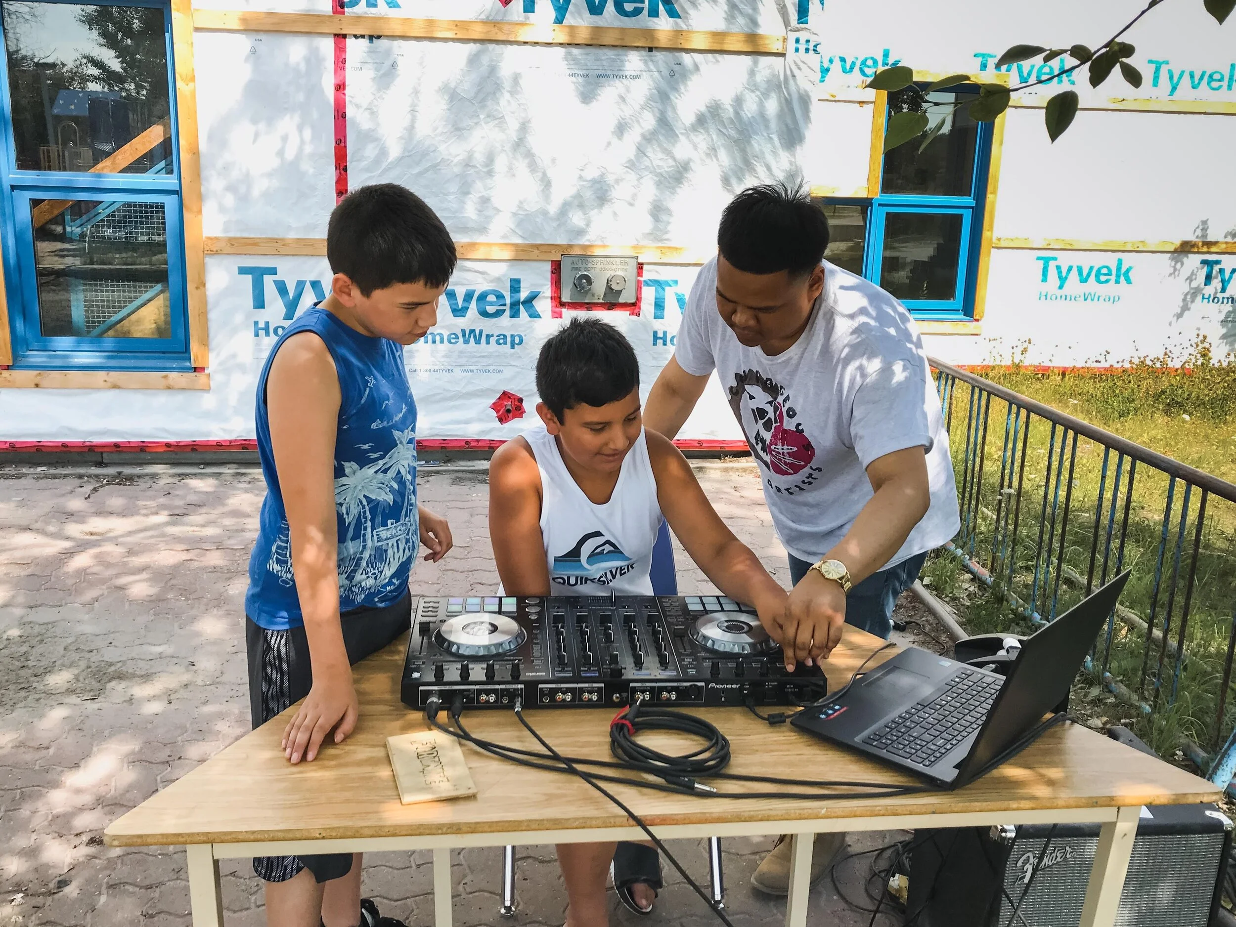 Music and DJ session in Fort Chip. 