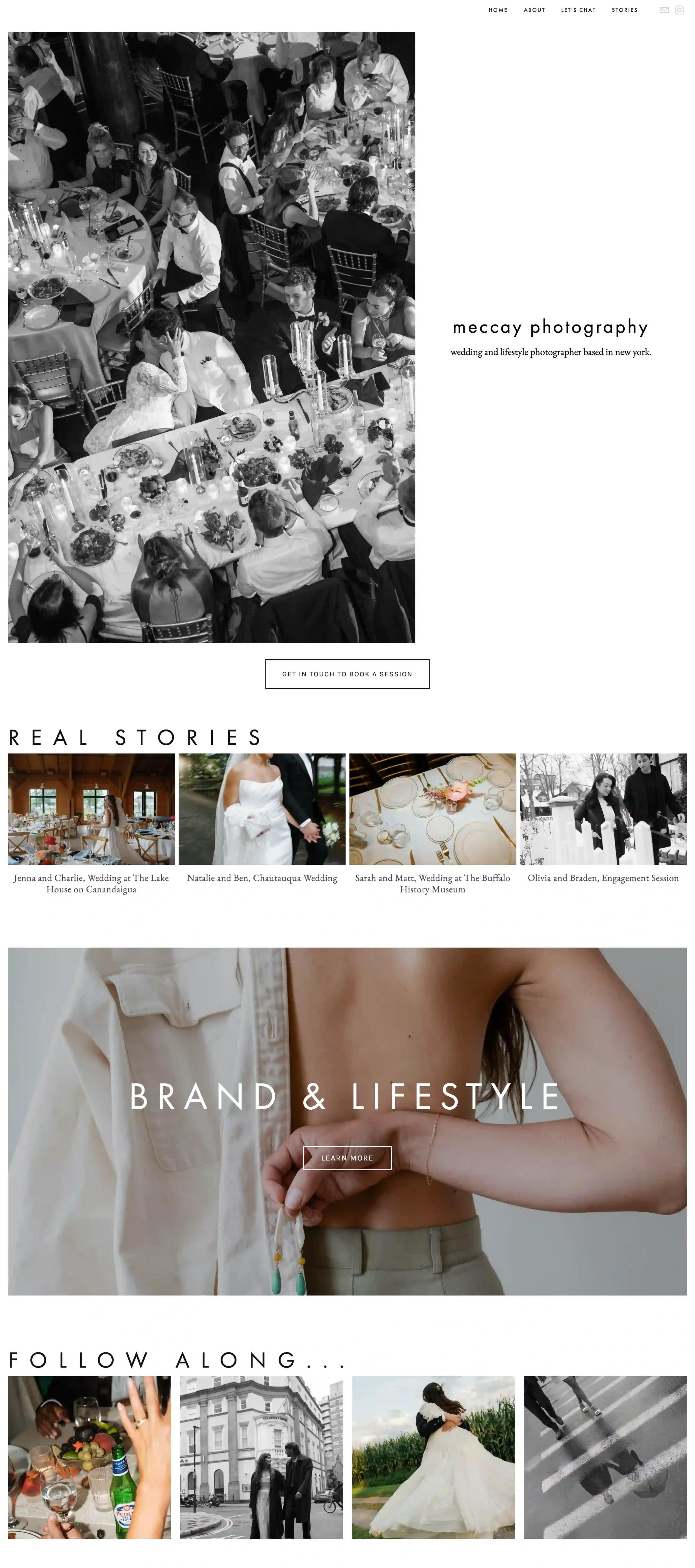 A screenshot of Bridget Schaefer's old website home page