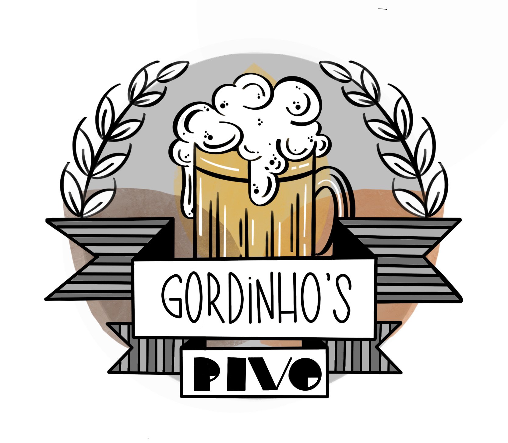 Gordinho's Pivo Logo - 2021 - Digital Drawing